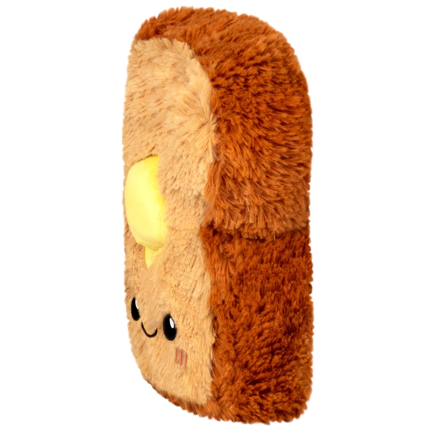 Squishable Mini Buttered Toast Plush Toy - Yellow, Soft Plush Material, Model 841024115710
