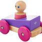 3 Piece Tegu Magnetic Racer Building Block Set, Purple