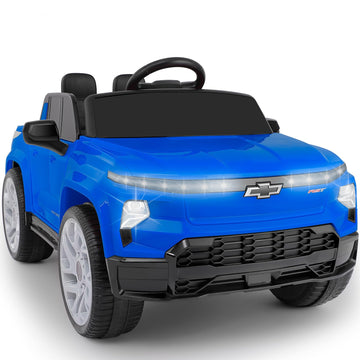 Elemara 12V Licensed Chevrolet Silverado Ride On Truck,Parent Controlled Ride On Cars For Kids W/2 Speed,4 Mph Max Speed,Electri