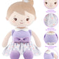 GAGAKU Soft Plush Baby Doll for Girls (12 ) - My First Baby Doll Gift for Girls  Toddlers & Infants  Machine Washable Rag Doll Toy - Purple Skirt Girl