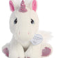 Aurora® Inspirational Precious Moments™ Sparkle Unicorn Stuffed Animal - Cherished Memories - Enduring Comfort - White 8.5 Inches