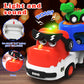 seveclotree Dinosaur Truck Toys for Kids, 5-in-1 with Light & Sound, Blue, Model usGB2114, Christmas Birthday Gift for Ages 2-7