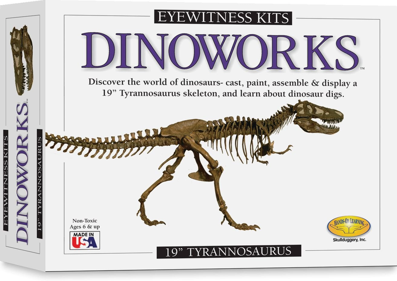 Skullduggery Eyewitness Kit Dinoworks Tyrannosaurus Rex Skeleton Casting Kit