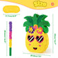 Wernnsai Small Pineapple Piñata - Piñata With Blindfold And Bat For Girls Boys Kids Piñata For Hawaiian Tropical Luau Party Supplies Summer Fruit Themed Birthday Party Decorations For Fiestas Carnival