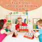 Aizweb Cvc Word Builder,Phonics Games Flash Cards For Preschool Kindergarten Classroom,Montessori Special Education Reading Manipulative Spelling Toy For Learning Activity Teacher School Supplies