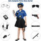 Tacobear Girls Police Officer Costume Cop Uniform Dress With Toy Accessories Birthday Cosplay Outfit Halloween Dress Up Set