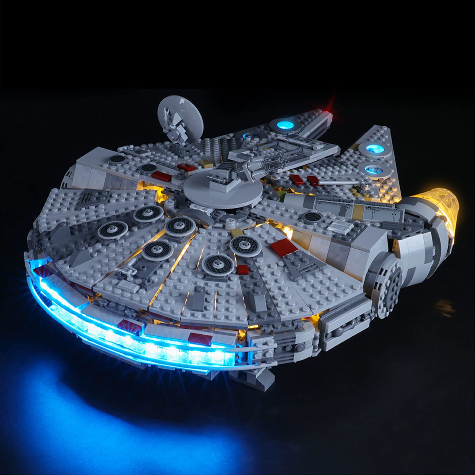 LIGHTAILING Light Set for (Millennium Falcon) Building Blocks Model - Led Light kit Compatible with Lego 75257(NOT Included The 