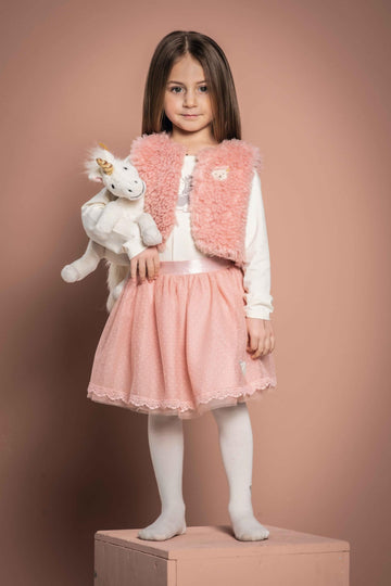 Steiff Unica Unicorn With Golden Horn And Embellishments, Premium Unicorn Stuffed Animal, Sitting Unicorn Plush Toy (White, 11')