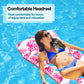Inflatable Pool Float Lounger mature-themed 2 Packs  Giant Pool Raft Floaties Pool Floating  Swimming Pool Tanning Bed Chair Floats  Large Water Floats Lounge Set  Large Floating Hck Mat