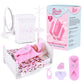 Babeside Mini Silicone Baby Dolls, 3 Inch Realistic Newborn Baby Dolls Full Silicone Sleeping Little Baby Dolls Mini Real Life Baby Girl Miniature Baby With Playset Accessories(Pink)