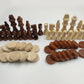 Yb-Osana 62 Pieces Wooden Checker Pieces & Chess Pieces 2 In 1 Chess Game Set Board Games Accessories Classic Wooden Chess Game Set In 2 Styles And 2 Colors