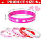 Neburora 40 Pieces Valentine'S Day Silicone Wristbands Pink Red Heart Rubber Bracelets For Valentine'S Gift Party Decoration Fav