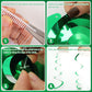 30 PCS Party Swirl Decorations Green Shinny Foil Hanging Swirl Decorations with Double-swirls and Single-swirls Plastic Streamer