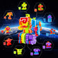 Lydaz Number Bots Toys - Multicolor Preschool Learning Math Robots, 10pcs for Boys 2-5 Years, Plastic Educational Gifts