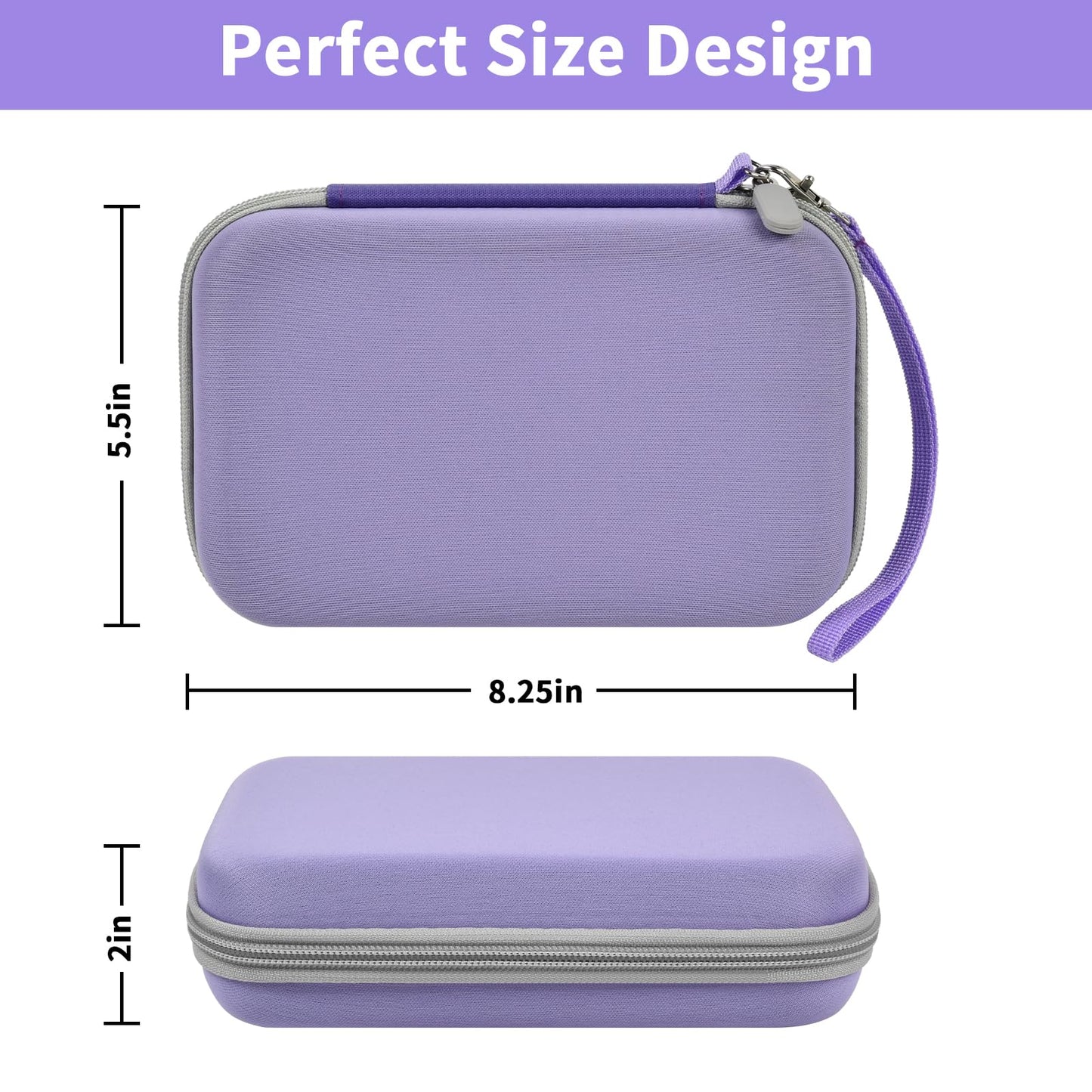 Casmilee Case Compatible With Giiker Super Slide Brain Games, Brain Teaser Puzzles Organizer Storage Bag, Flow Slider Puzzle Game Holder (Purple)