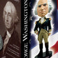 Royal Bobbles George Washington Bobblehead  enhanced Polyresin Lifelike Figure  Unique Serial Number  Exquisite Detail