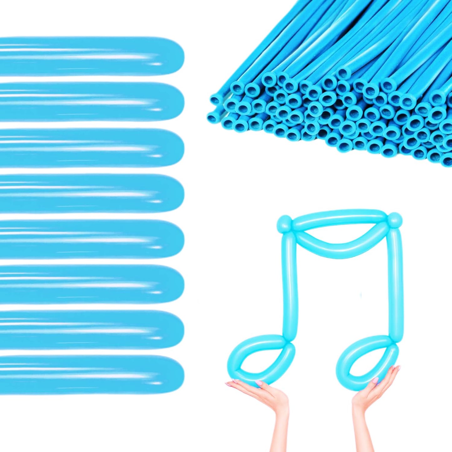 Eblliwsm 100Pcs Baby Blue Balloons.Perfect For Birthday, Wedding, Light Blue Theme Party, Baby Shower Party Decorations? Make Yo