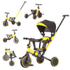 Tricycle for Toddlers 1-3, 6 in 1 Toddler Balance Bike for Boy Girl, Folding Toddler Tricycle with Push Handle, Removable Canopy