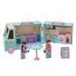 Olivia'S Little World Wooden Food Truck Dollhouse + Accessories For 3.5' Dolls, Multi