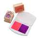 Melissa & Doug Wooden Stamp Set: Friendship - 9 Stamps, 5 Colored Pencils, And 2-Color Stamp Pad - Fsc Certified