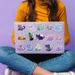 50Pcs Cartoon Rainbow Starry Sky Cat Stickers For Kids, Cartoon Theme Stickers, Vinyl Waterproof Stickers For Adults Funny Decals Stickers For Water Bottle Gifts Stuff For Computer Laptop (Cat)