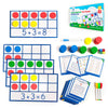 130 Pcs Jumbo Magnetic Ten Frame Set, Ten Frames Class Set, Math Manipulatives For Kindergarten, Prek, Preschool, Math Counters, Games For Kids, Magnetic Counters, Teacher And Homeschool Supplies
