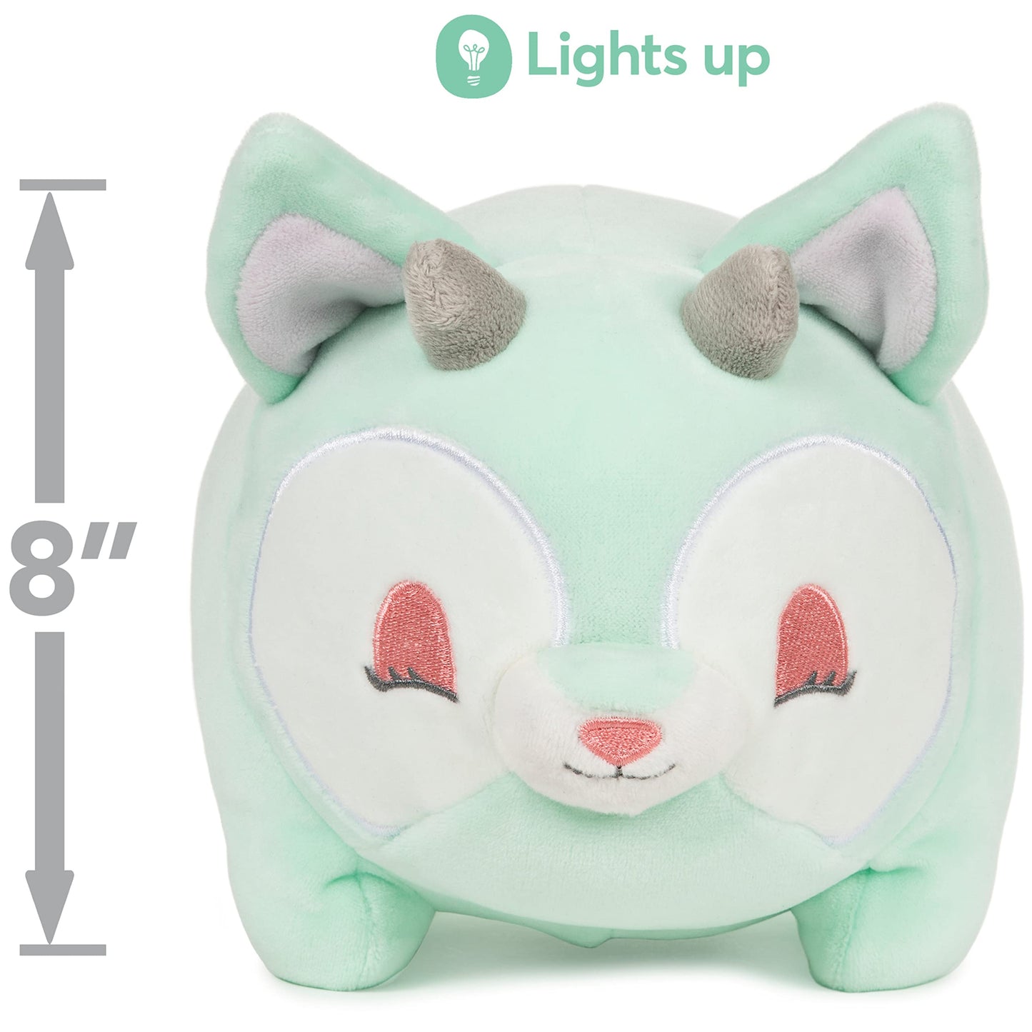 Gund Glow Bops Doebop Deer Stuffed Animal, Touch Activated Glow In The Dark Led Plush Toy, 8
