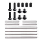 GoHobby Aluminum Suspension Arms Set Front & Rear for Traxxas 4-Tec 2.0 VXL AWD 1/10 RC Touring Car (Red)