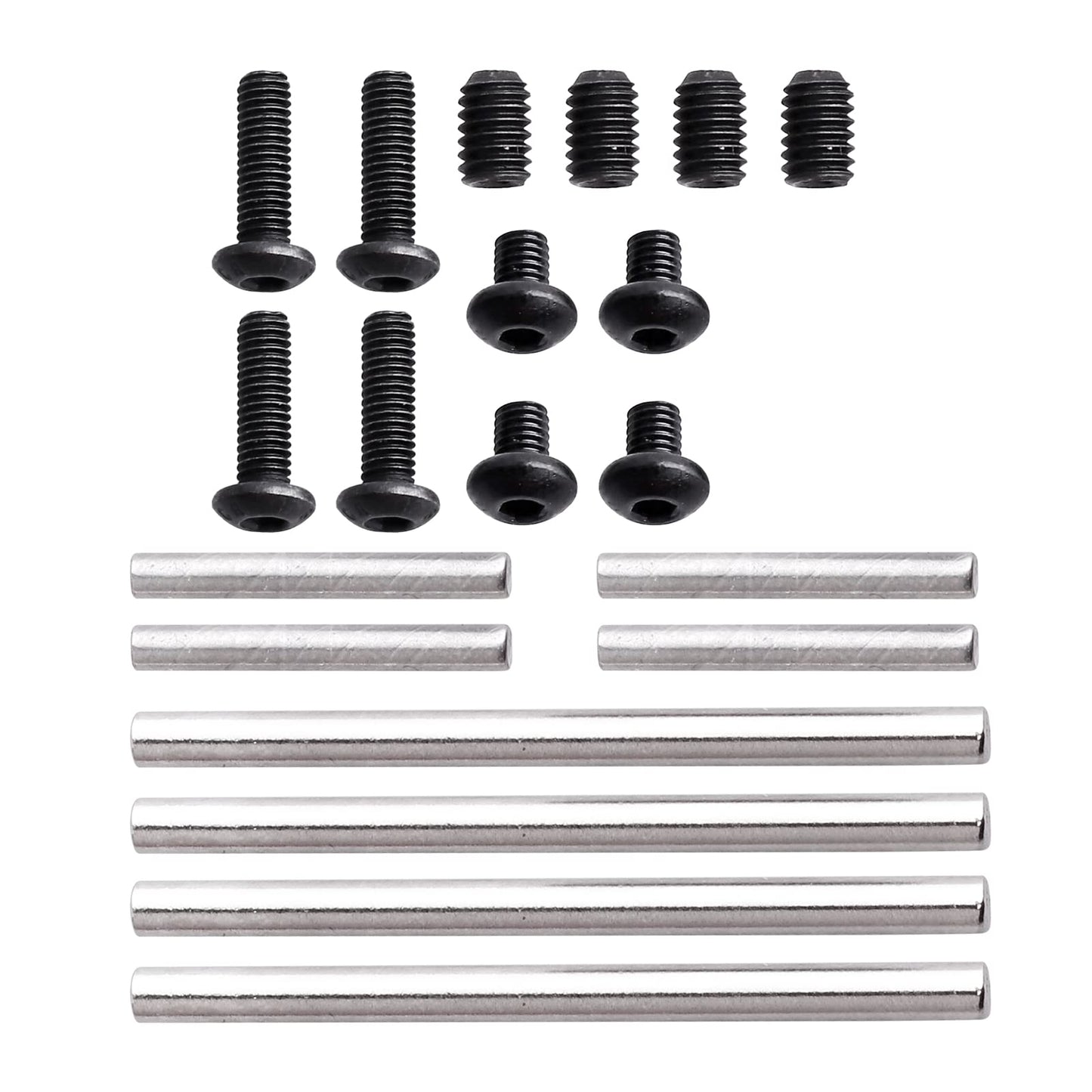 GoHobby Aluminum Suspension Arms Set Front & Rear for Traxxas 4-Tec 2.0 VXL AWD 1/10 RC Touring Car (Red)