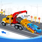 Kids Toys for 3 4 5 6 7 Years Old Boys, 15'' Large Tow Truck Toy, Friction Powered Transport Truck Crane Vehicle Toy with Lights