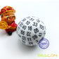 Bescon Polyhedral Dice 100 Sides Dice, D100 Die, 100 Sided Cube, D100 Game Dice, 100-Sided Cube Of White Color