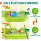Play Sink with Running Water, Kitchen Play Sink Toy with Electric Faucet, Play Kitchen Accessories, Floating Pool Toys & Fishing