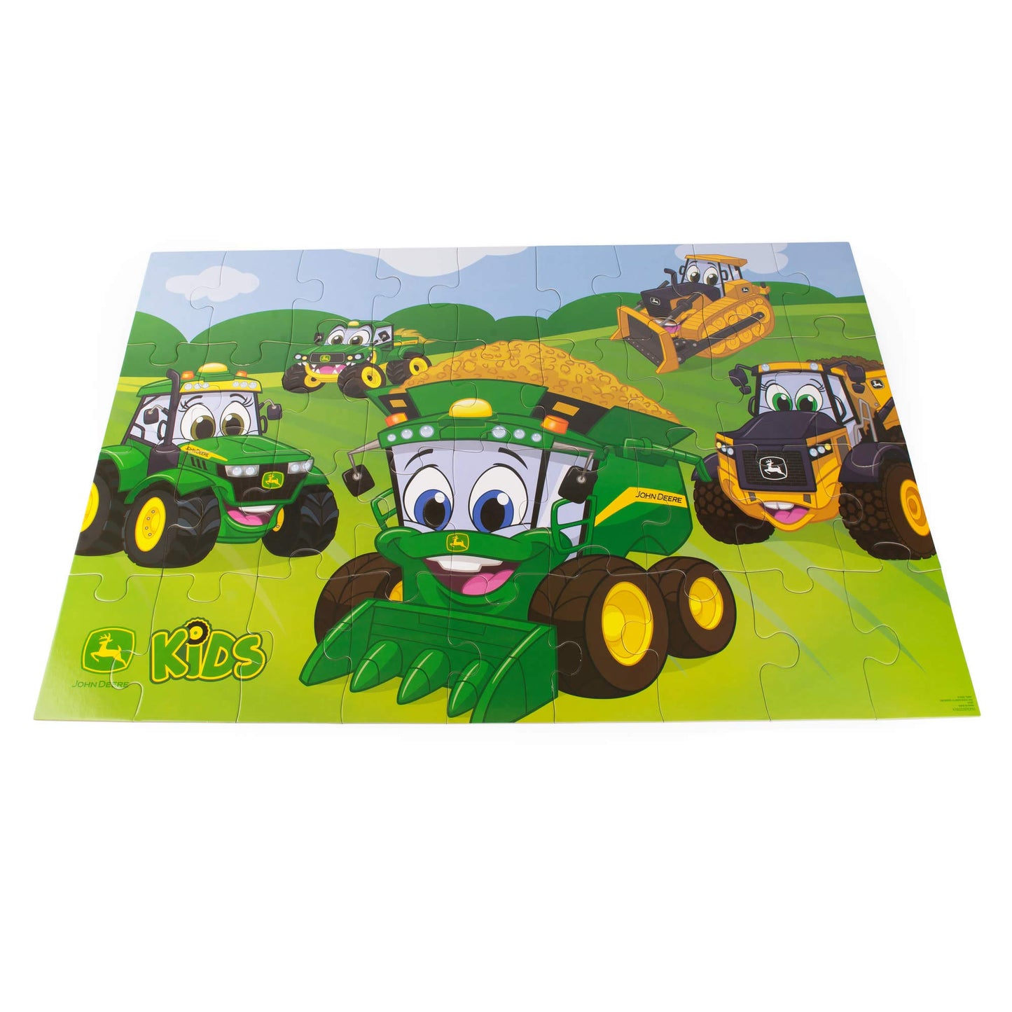 TOMY John Deere Kids Farm Floor Puzzle - Kids Puzzle with Large Durable Pieces - Toddler Learning Toys - Farm Toys and Kid Puzzl