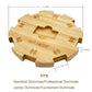Sutimshe Wooden Hub Centerpiece For Mexican Train Dominoes Game With Felted Bottom (Up To 8 Players) Dominoes Accessories Made Of Superior Pine