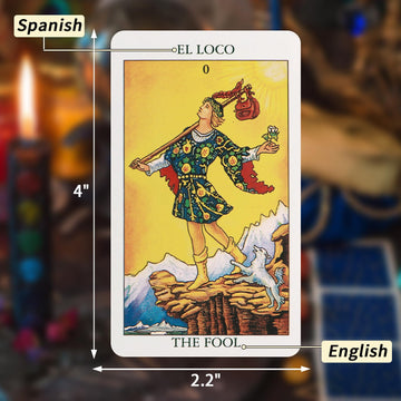 Cinrope Cartas De Tarot En Espaol: Spanish Tarot Cards, Originales Cartas Tarot Con Guia Para Principiantes - Cartas De Tarot