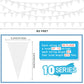 Tatuo 820 ft 500 Pcs Pennant Banner Flag String Hanging Triangle Bunting Flag for Carnival Party Outdoor Events Birthday Classro