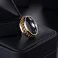 Udolfly Mens Fidget Rings Anxiety Rings For Men Womens Chain Spinner Rings For Adults Titanium Steel Ring Chain Gold Size 10
