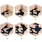Wooden Brain Teaser Puzzle Cube Easter Basket Stuffers Wooden Puzzles T-Shaped Jigsaw Logic Puzzle Educational Toy For Kids And Adults By Ahyuan (Black And Natural)