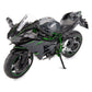 BDTCTK Compatible for 1:9 Kawasaki Ninja H2R Motorcycle DieCast Model, Suspension and Free Roller, Toy Car, Motorcycle Collectio