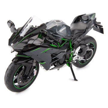 BDTCTK Compatible for 1:9 Kawasaki Ninja H2R Motorcycle DieCast Model, Suspension and Free Roller, Toy Car, Motorcycle Collectio