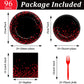 96 Pcs Black And Red Party Plates And Napkins Party Supplies Red Dot On Black Party Birthday Tableware Set Decorations Favors Fo