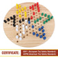 Gothink Chinese Checkers Board Game Toy For Adults Seniors Kids, 11.5 Inches Classic Wooden Checkers Game Set, 66 Wooden Pegs In 6 Bright Colors, Fun Family Board Games For All Ages