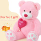 Beniny Giant Teddy Bear Stuffed Animal 52'' - Big Teddy Bear With Heart - Large I Love You Teddy Bear Plush Toys For Kid Christm