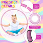 Syhood 12 Pcs Toy Color Hoop Plastic Detachable Adjustable Hoop Light Weight Exercise Fitness Equipment Toy Waist Ring for mature-themed Party  3 Sizes (Gradient Pink)