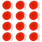 Jmkcoz 12Pcs Square Juggling Silk Dance Scarves Magic Tricks Performance Props Accessories Movement Scarves Rhythm Band Scarf 24 By 24 Inches (Red)