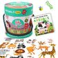 The Book Tree Animal Puzzle For Kids  60 Piece Animals Jigsaw & Toddler Puzzles With 1 Board Book,Educational Toy For Cognitive