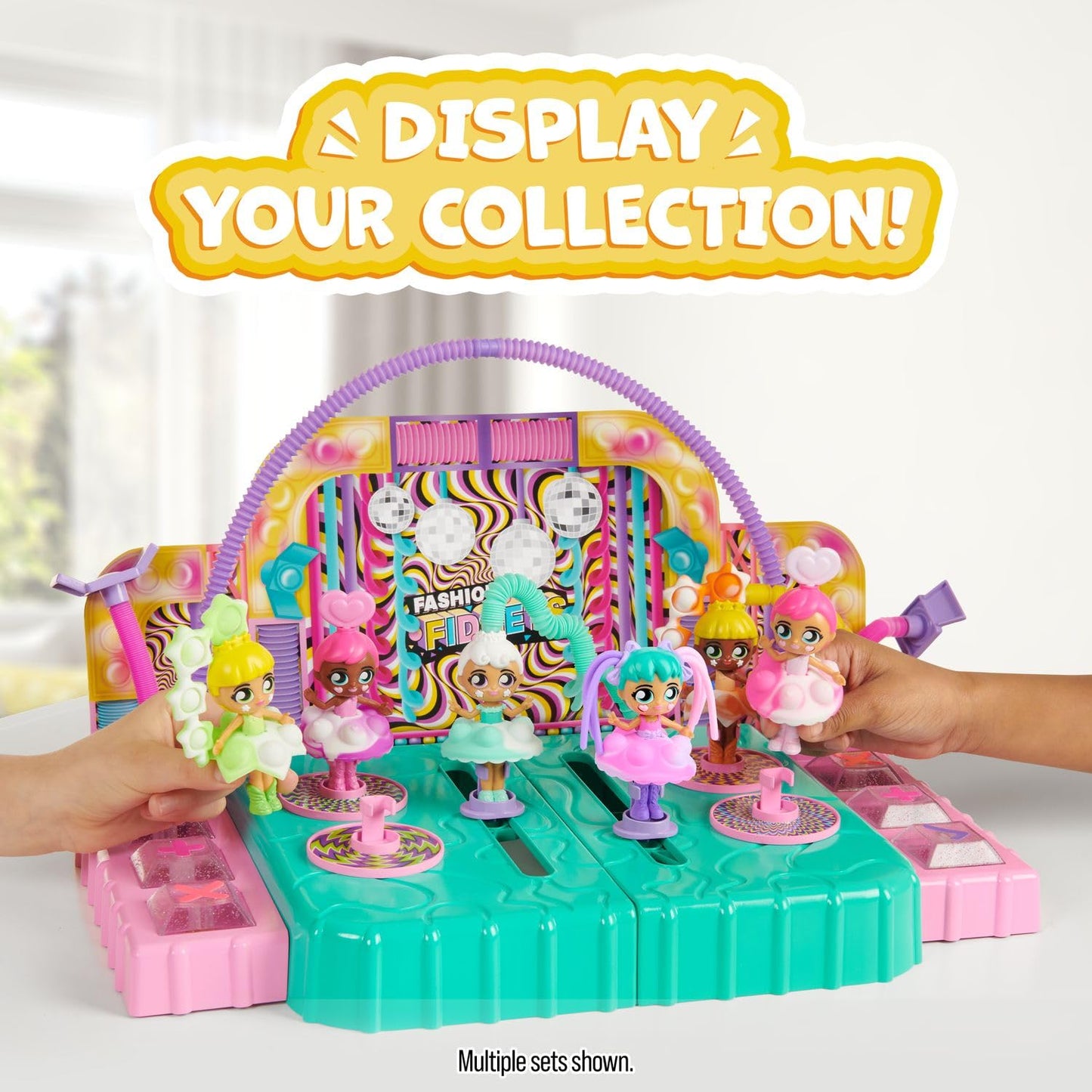 Fashion Fidgets Fashion Show Playset - 2-in-1 Runway & Trading Board with Exclusive Doll - Multicolored - Model 1487