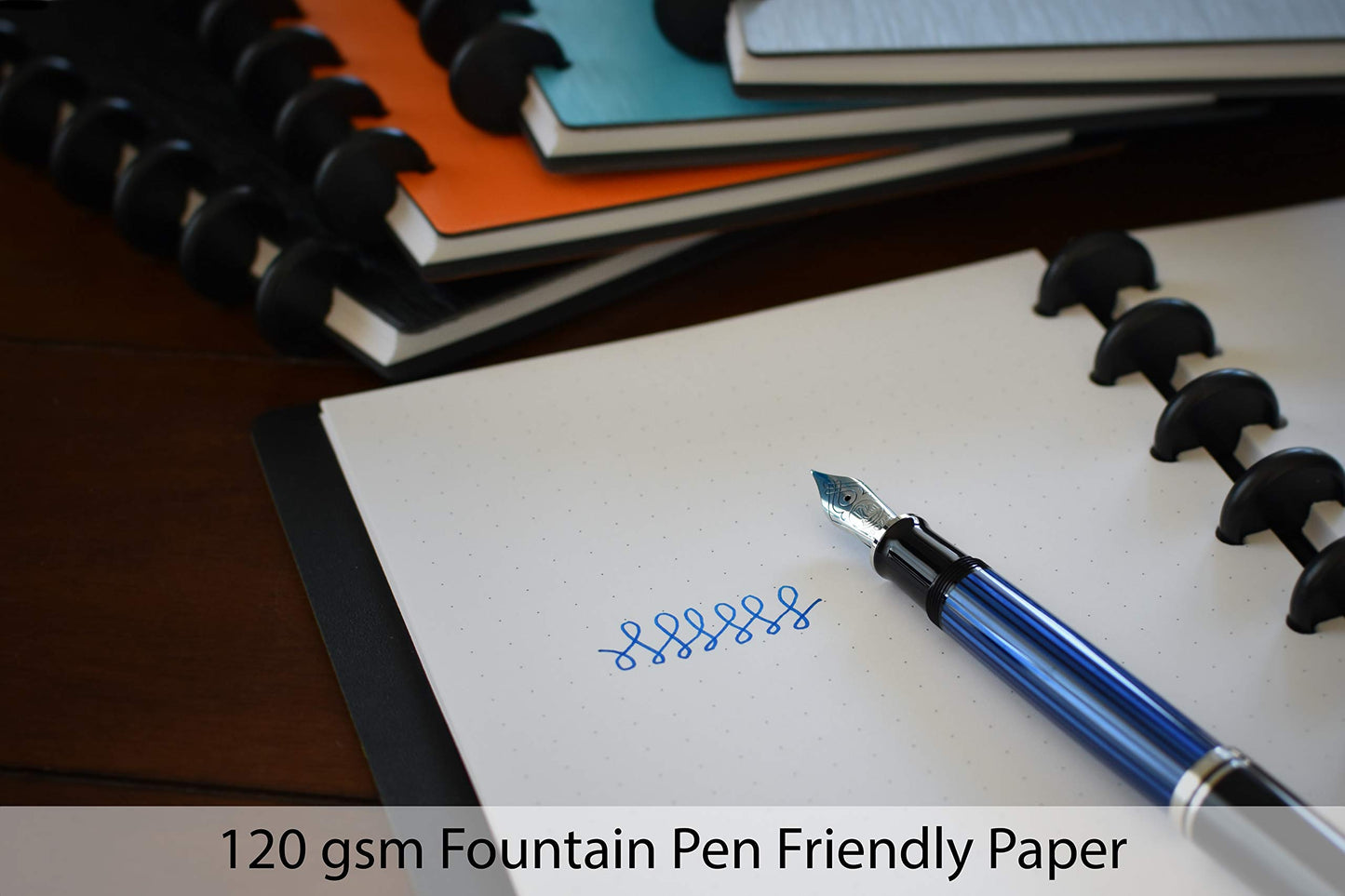 Eleven Discs Discbound Notebook, Junior Size, 1Mm Poly Cover, Heavyweight Paper, 50 Dot Grid Sheets (Black)