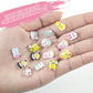 WOZADU Mini Resin Hamster Figures - 100 PCS Mix-Color Tiny Animal Miniatures for Crafts, Dollhouse, Fairy Garden, and Cake Toppers