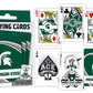 Masterpieces Family Games - Ncaa Michigan State Spartans Playing Cards - Officially Licensed Playing Card Deck For Adults, Kids,